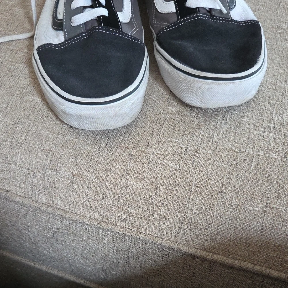 Vans White, Grey & Black UA Old Skool Shoes Mens 13 - Picture 8 of 10